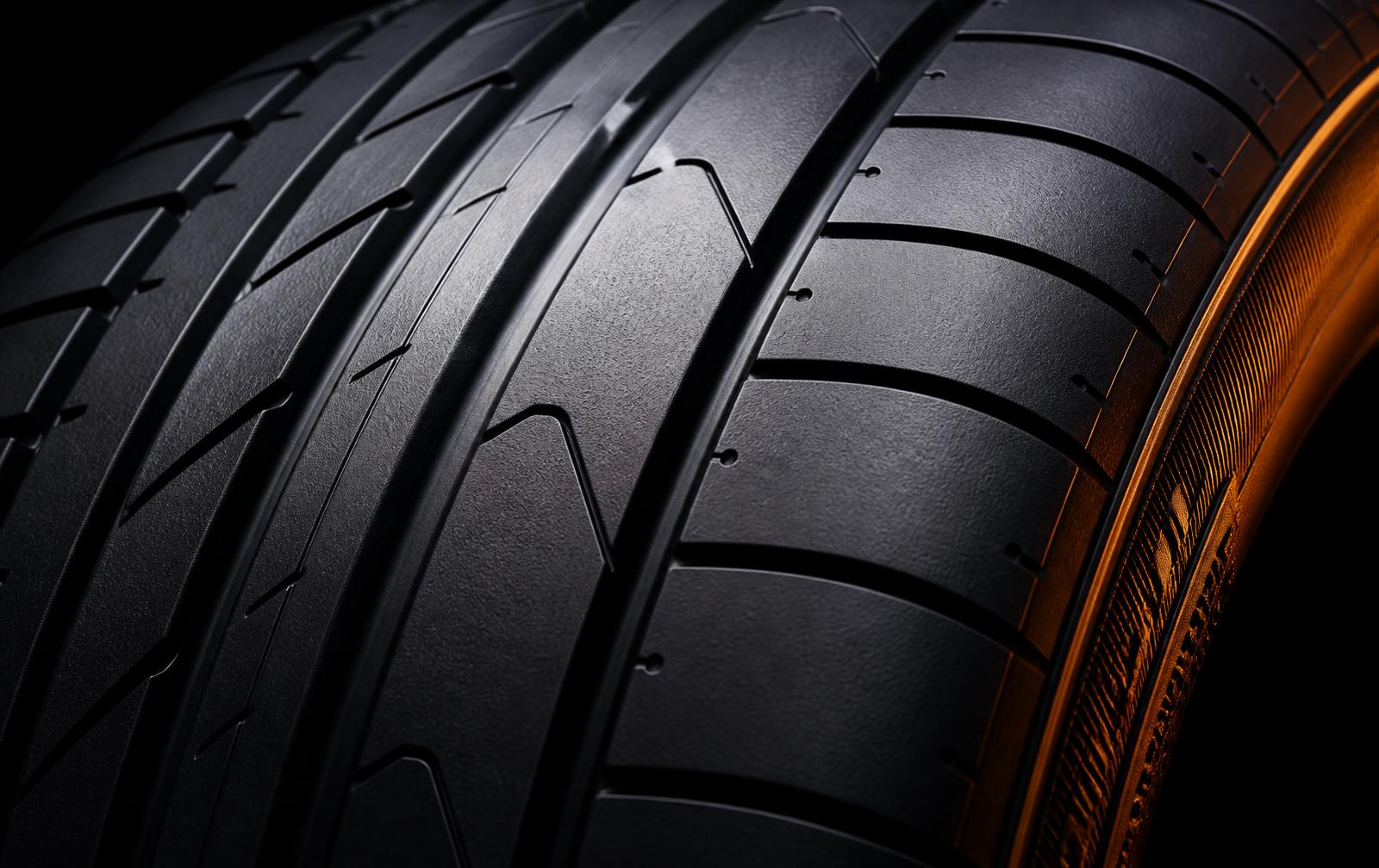 Macro detail of tyre tread